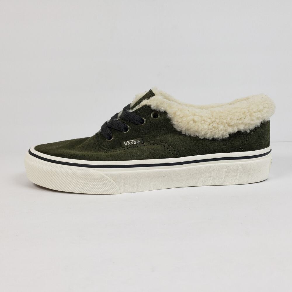 Vans Authentic Sherpa Cozy Hug Womens Sz 5.5 Grape Leaf Suede Low Sneaker Shoes - Picture 3 of 10